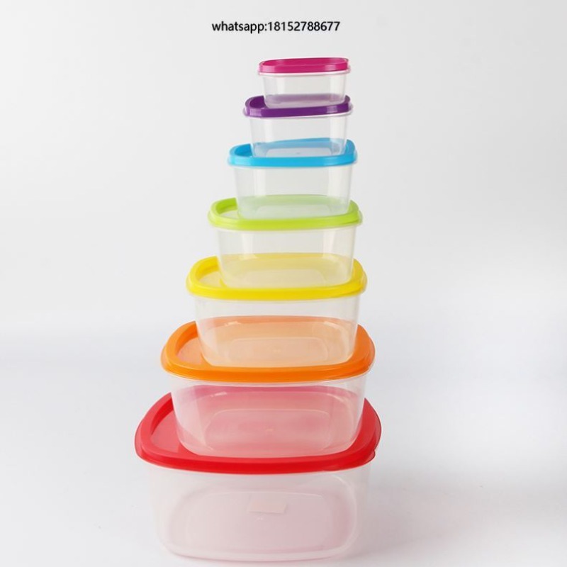 Food Storage And - レインボー 7個入り プラスチック製食品保存容器