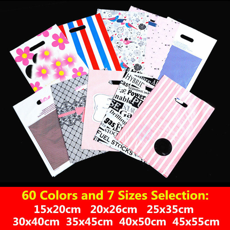 Food Storage Year Supply - スーパーマーケットのビニール袋,25x35 30x40cm 35x45cm,10個,衣類のパッケージ,ハンドル付きギフトバッグ,ジュエリー収納,パーティー用品