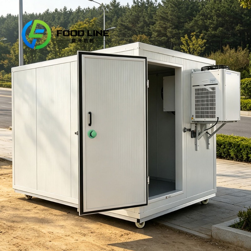 Food Storage Room - ポータブル移動式冷凍庫、スーパーマーケットの生鮮食品保管エリア、業務用ウォークイン冷蔵庫