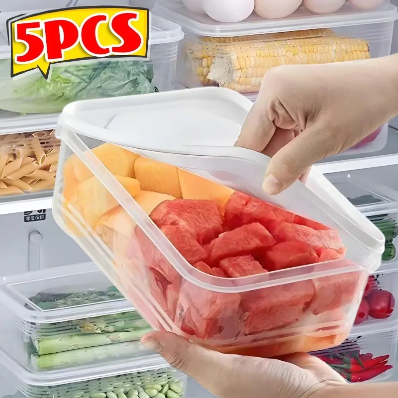 Food Storage For Refrigerator - 冷蔵庫収納ボックス 肉・野菜鮮度保持収納ボックス 透明食品保存ボックス キッチンオーガナイザー