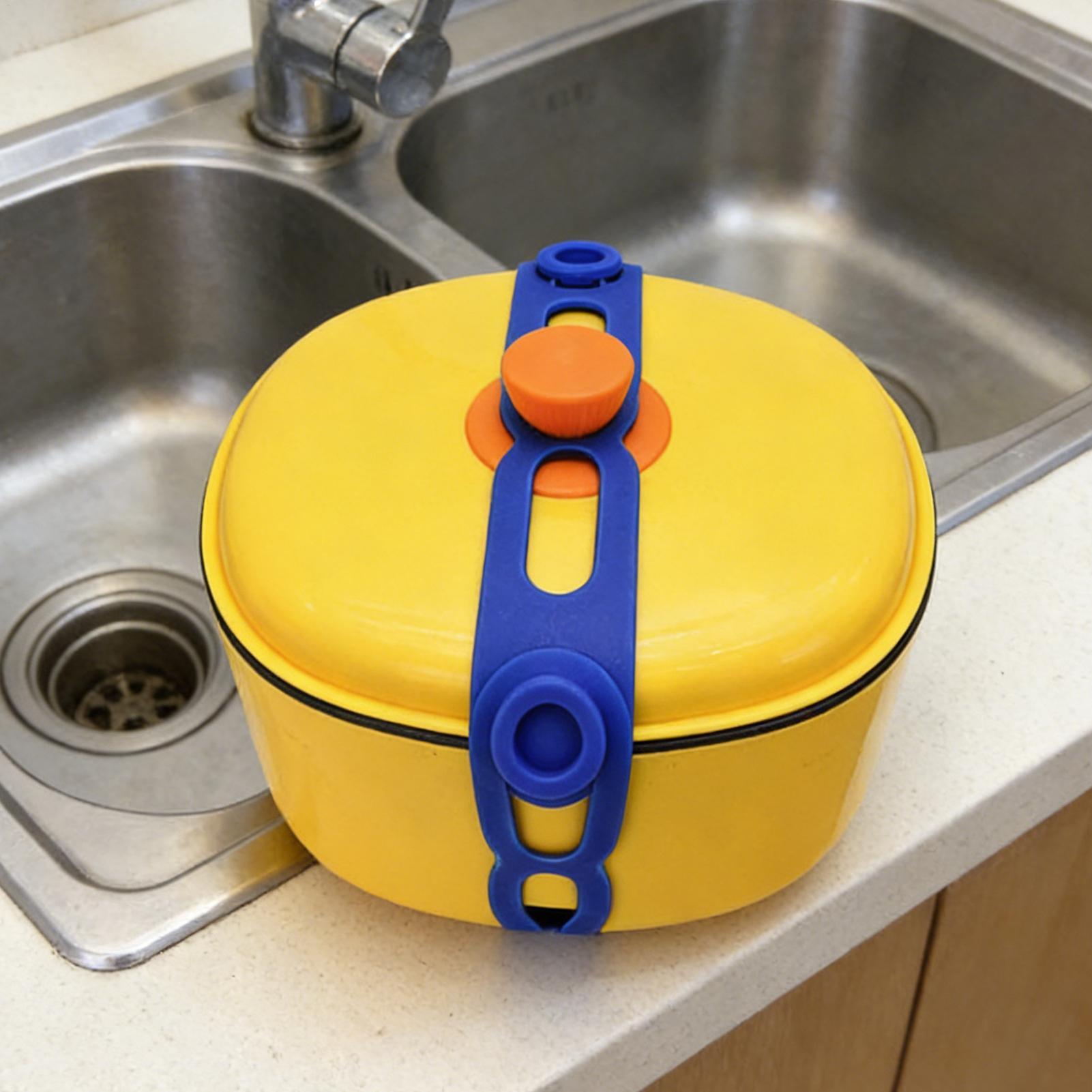 Silicone Stretch Lid - シリコン鍋蓋ストラップ再利用可能な弾性タイシリコンラッチストラップセルフロック蓋固定ストラップキッチン食品保管用