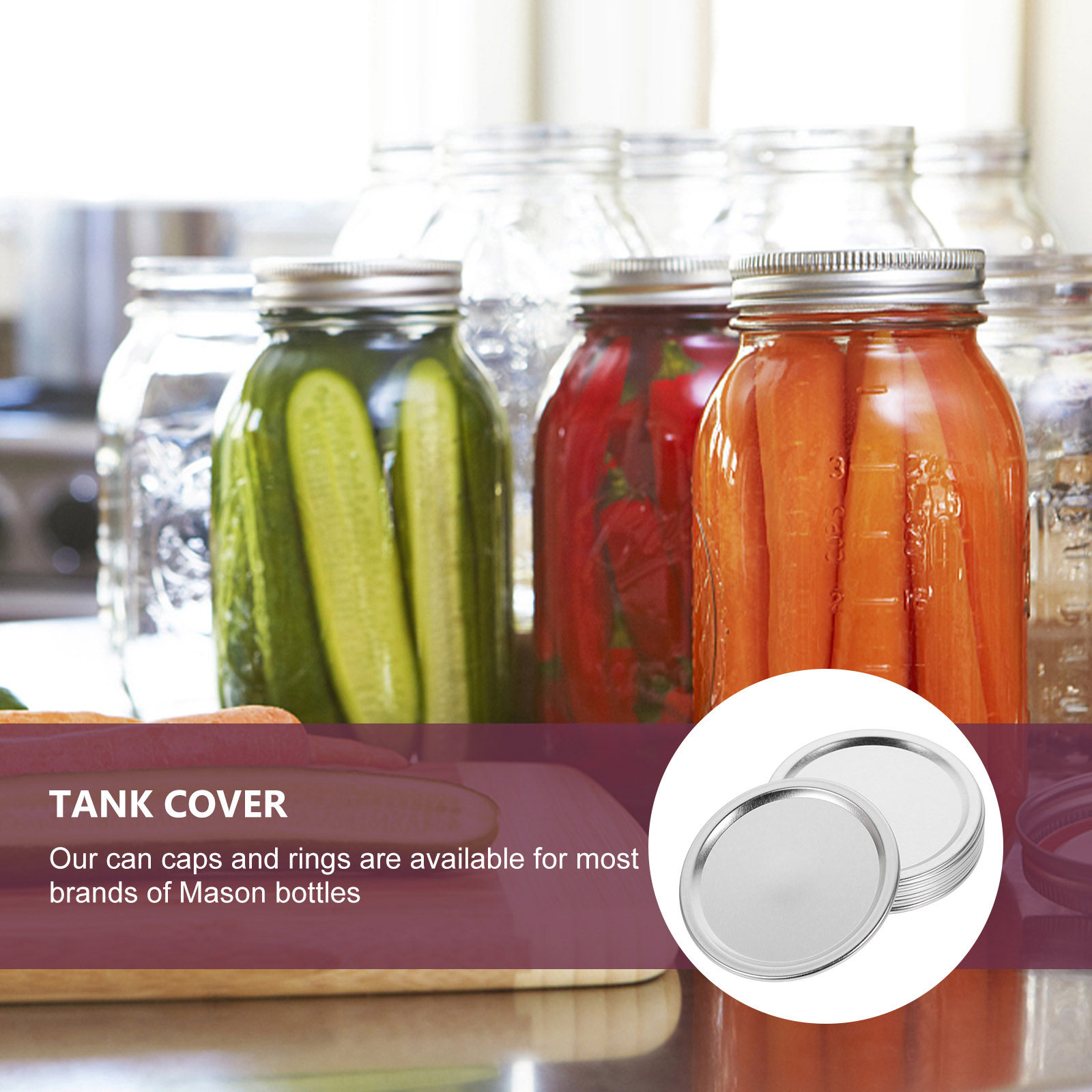 20個入り 金属製の密閉蓋。気密性があり、液漏れを防ぎ、食品 - Food Storage Jars With Lids のレビューと価格