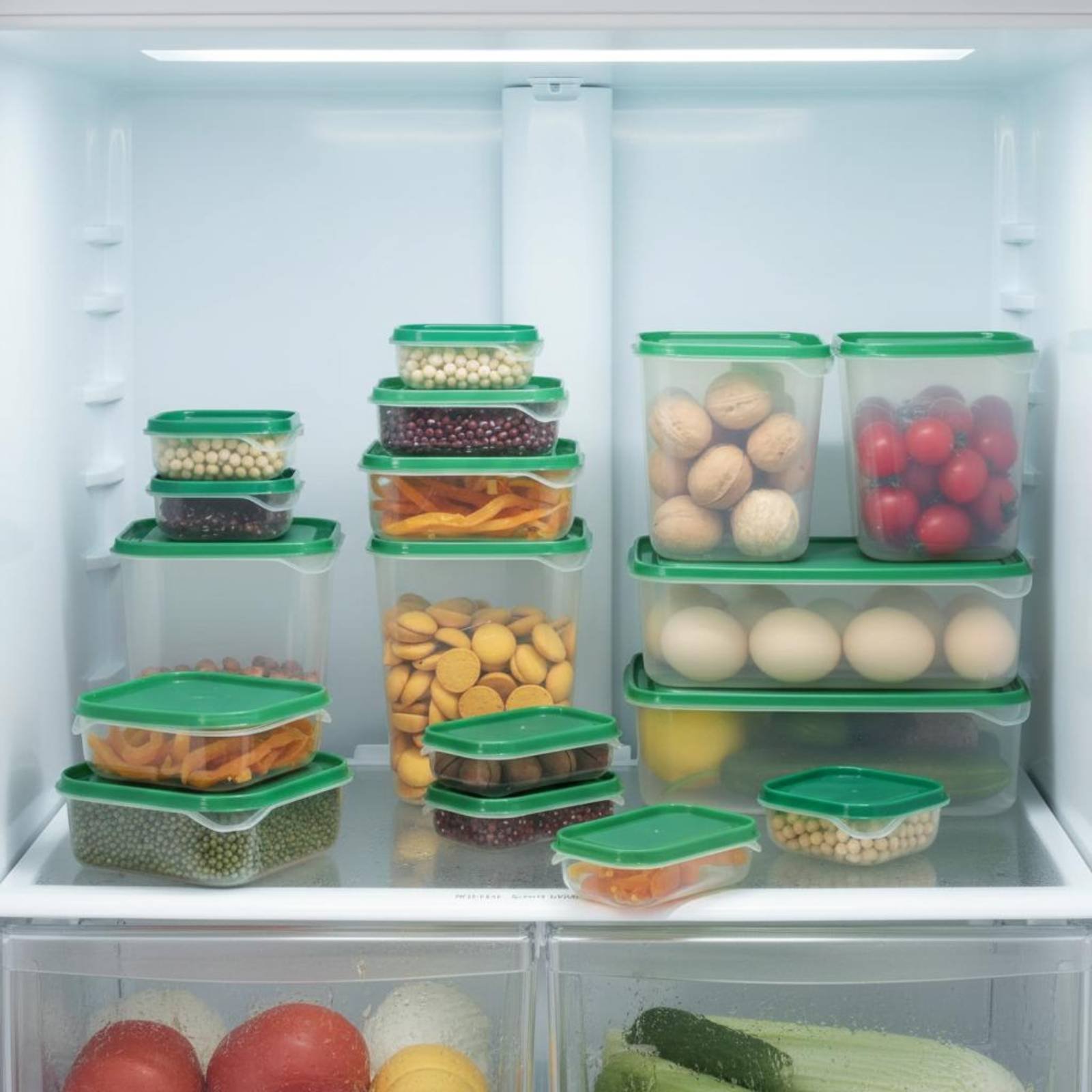 17個入り冷蔵庫収納ボックスセット、漏れ防止プラスチック食品 - Food Storage For Refrigerator のレビューと価格