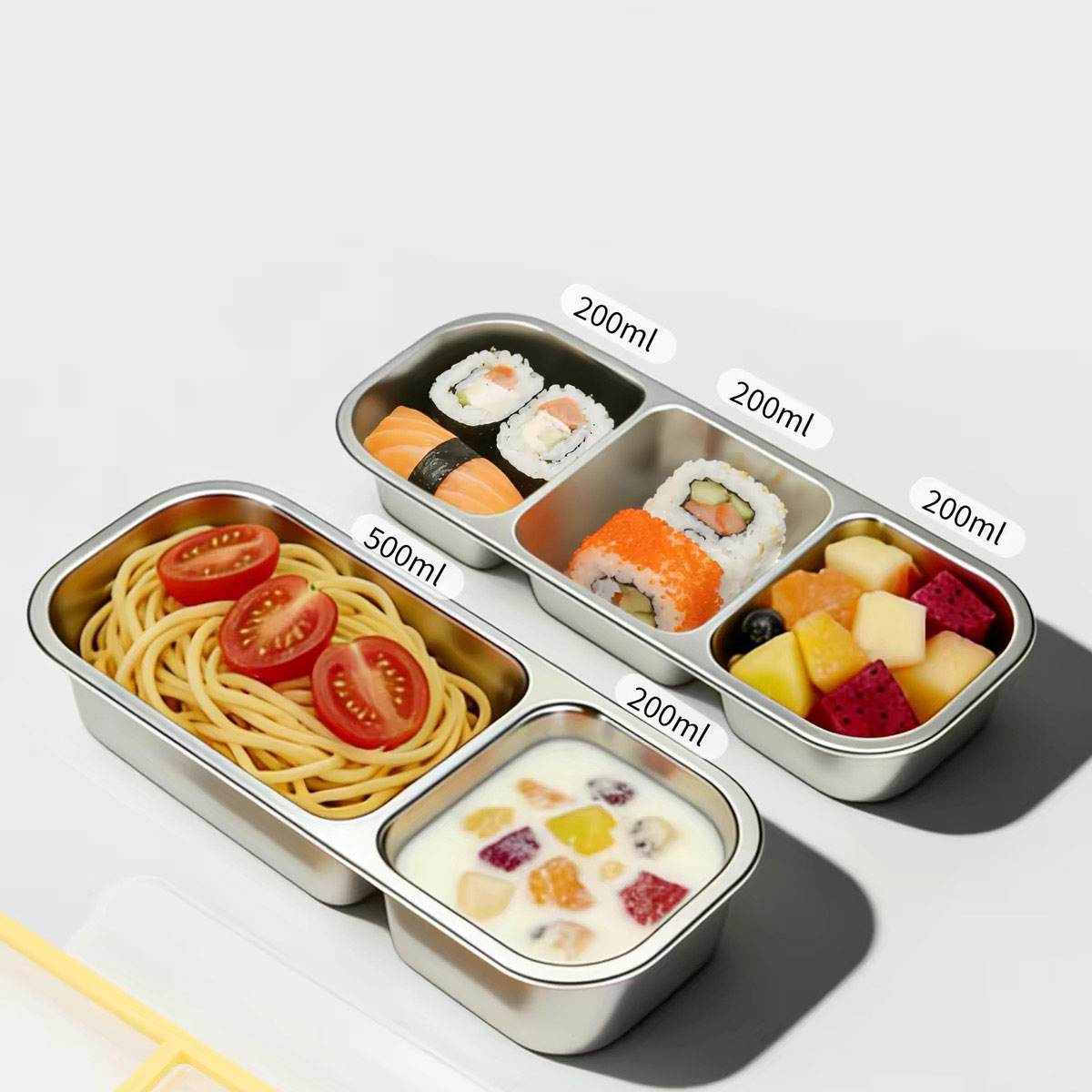 ステンレス製の蓋付き食品保存容器、食品グレードの密閉ランチボ - Food Storage Stainless Steel Containers のレビューと価格