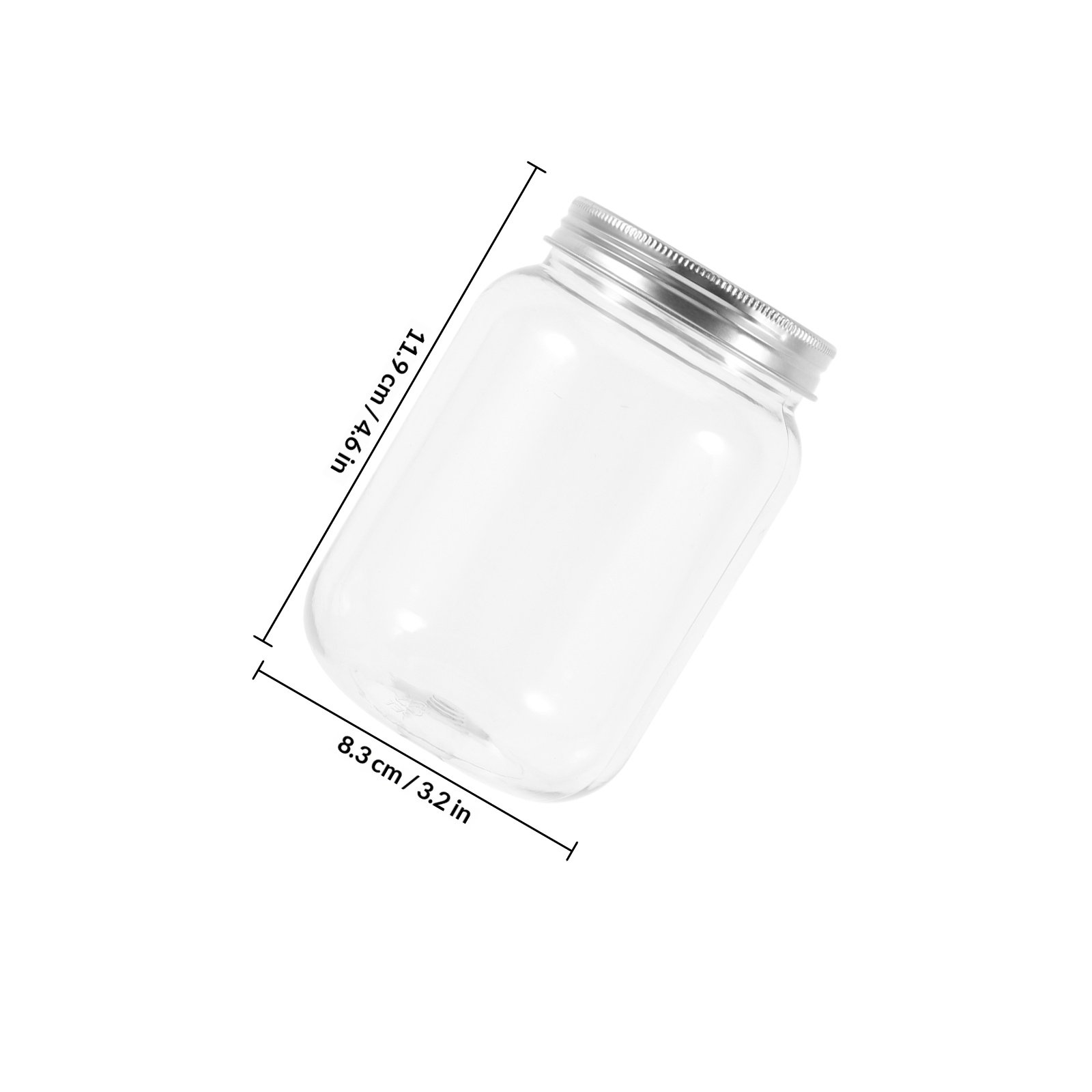 密閉式のフード保存容器（蓋付き）4個セット。透明プラスチック - Food Storage Jars With Lids のレビューと価格