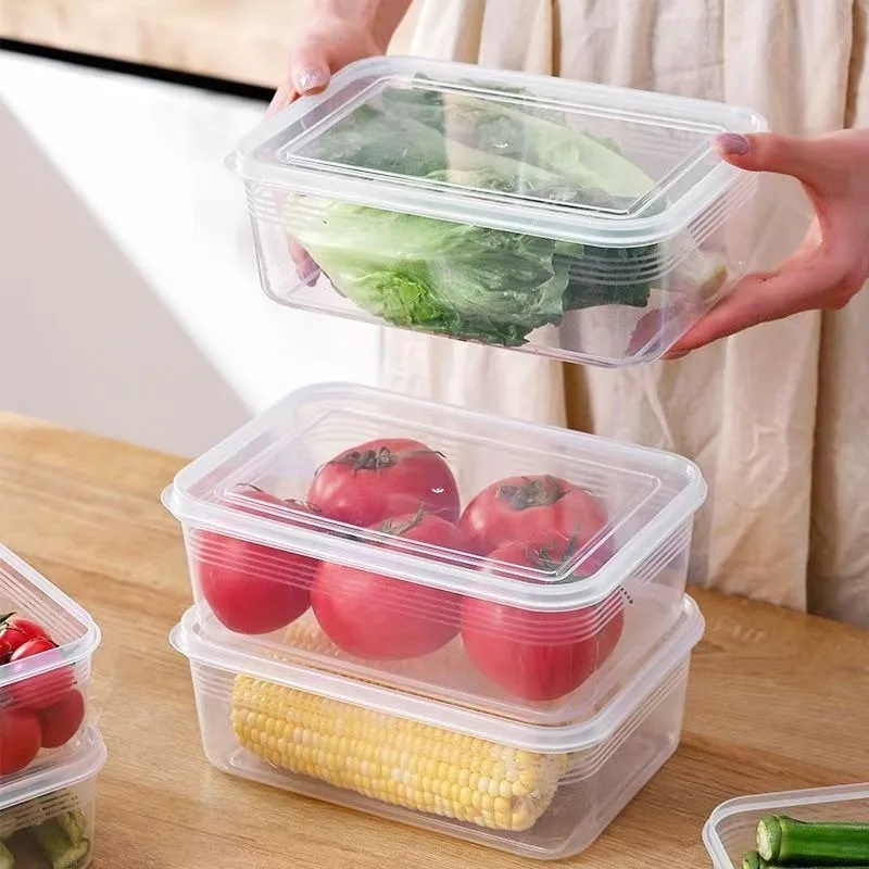 肉や野菜用の冷蔵庫収納ボックス、鮮度保持収納ボックス、透明食 - Food Storage For Refrigerator のレビューと価格