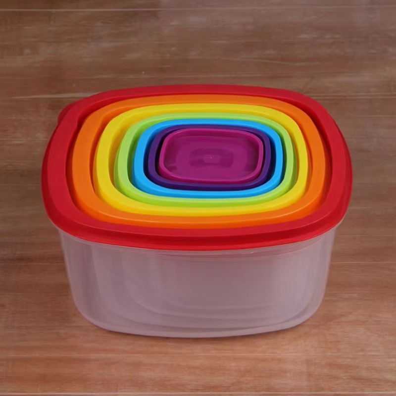 レインボー 7個入り プラスチック製食品保存容器 - Food Storage And のレビューと価格