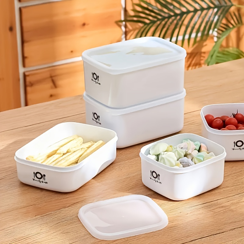 食品グレードの長方形プラスチック製ランチ弁当箱、蓋付き密閉保 - Food Storage For Refrigerator のレビューと価格