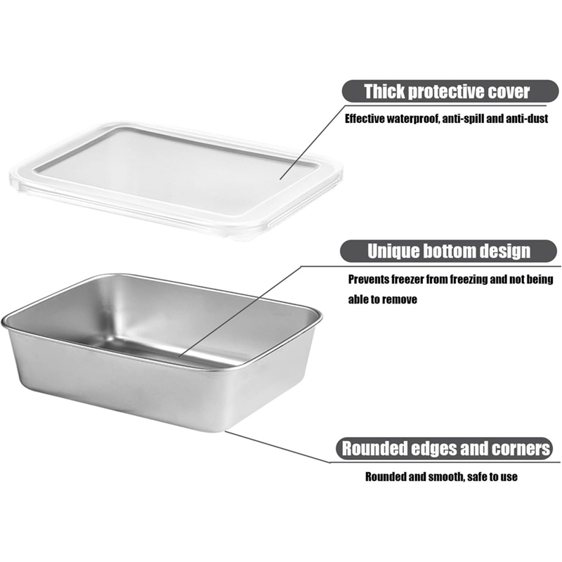 ステンレス製食品保存容器、食品保存弁当箱、漏れ防止シリコン蓋 - Food Storage And のレビューと価格