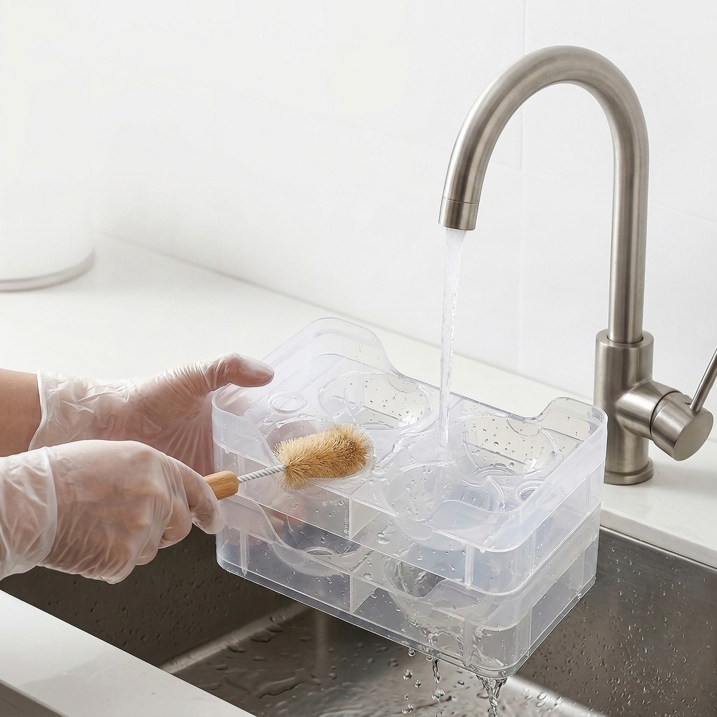 冷蔵庫ドア用積み重ね可能な卵ホルダー 透明プラスチック製卵収 - Food Storage For Refrigerator のレビューと価格