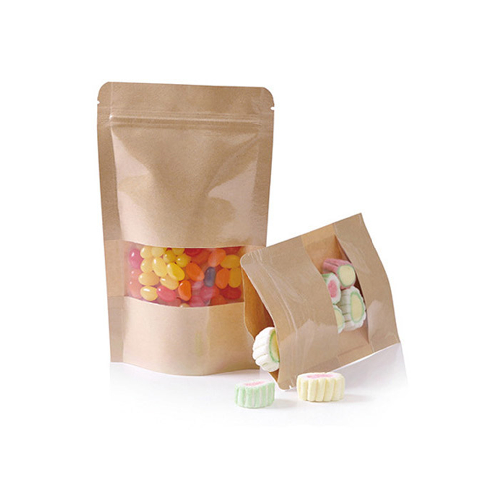 10 個ジップロッククラフト紙袋窓付きスナック食品キャンディ - Food Storage Year Supply のレビューと価格