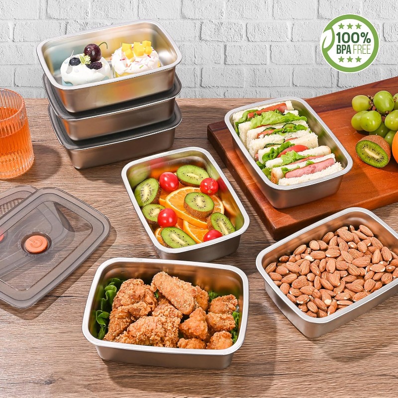 ステンレス製大容量弁当箱 密閉型漏れ防止ランチボックス キャ - Food Storage Underground のレビューと価格
