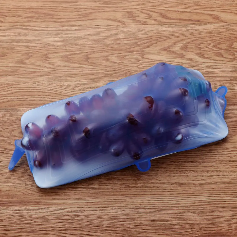 4 色のキッチンツール食品新鮮な調理器具シール鮮度保持蓋ラウ - Silicone Stretch Lid のレビューと価格