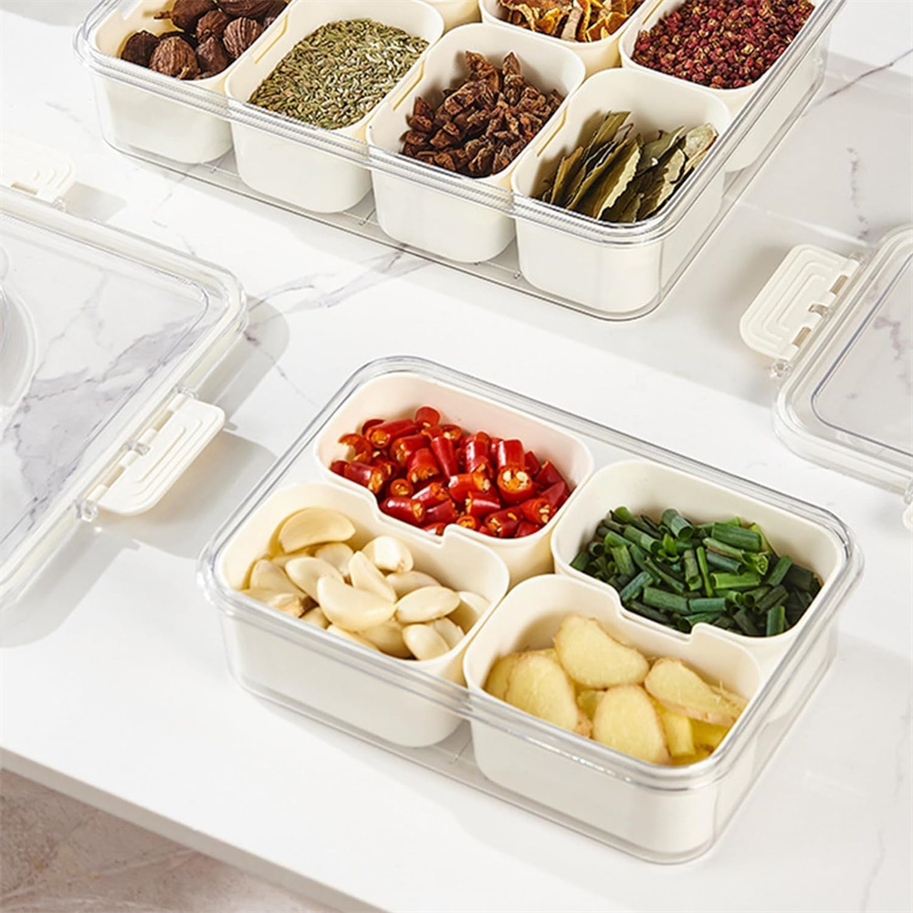 ポータブル食品保存箱、スナック収納ボックス、蓋付き4つのコン - Food Storage Underground のレビューと価格