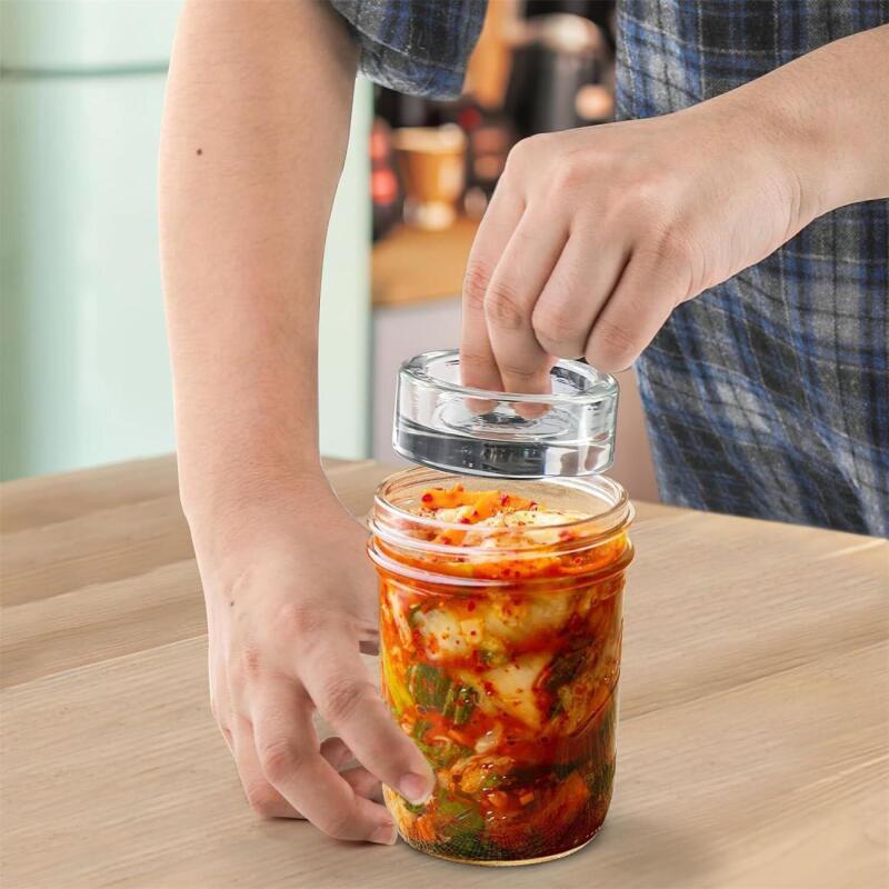広口発酵重り蓋 家庭用小型ガラス発酵重りジャー カバー キッ - Food Storage Jars With Lids のレビューと価格