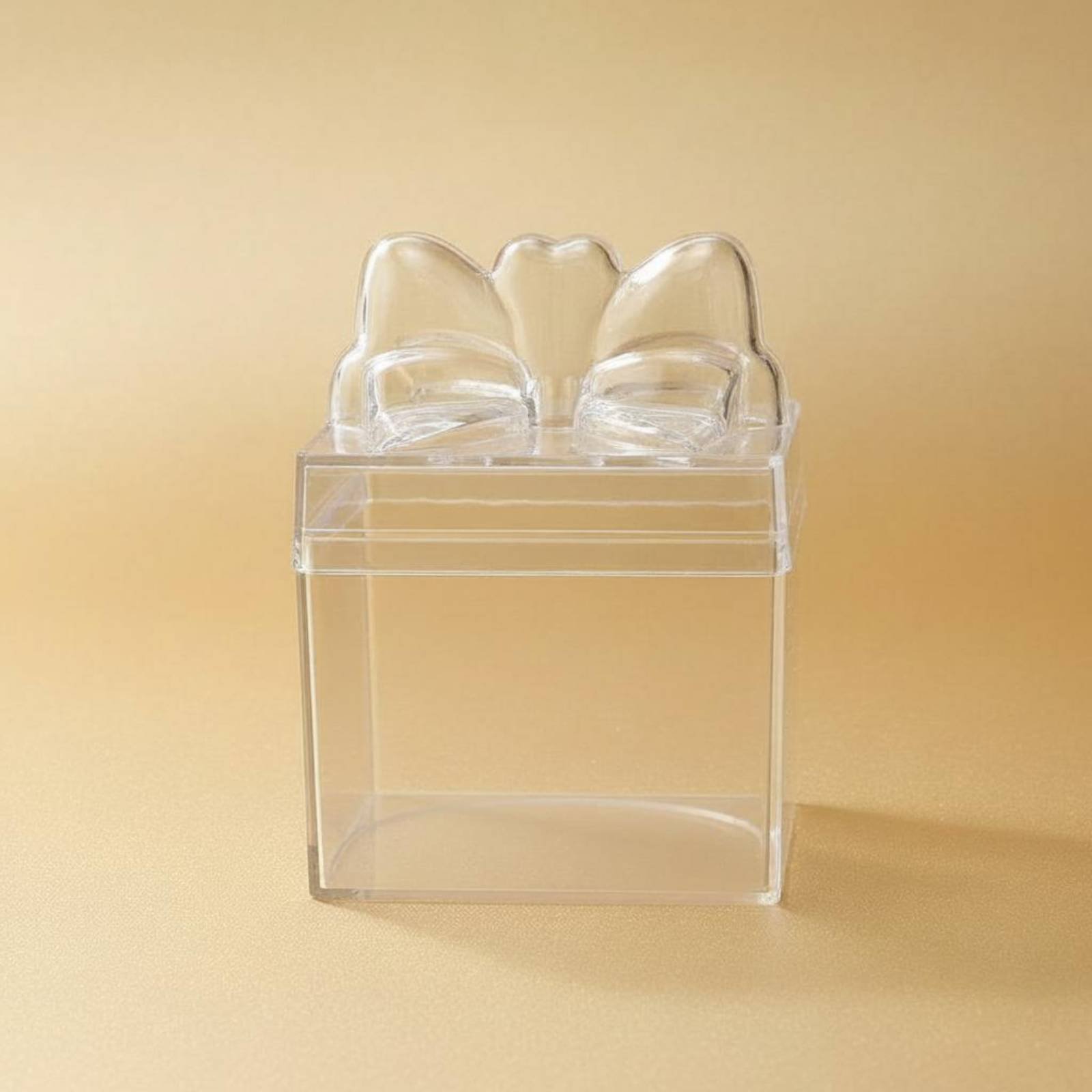 透明プラスチック製キャンディボックス、リボン付き多目的透明キ - Food Storage And のレビューと価格