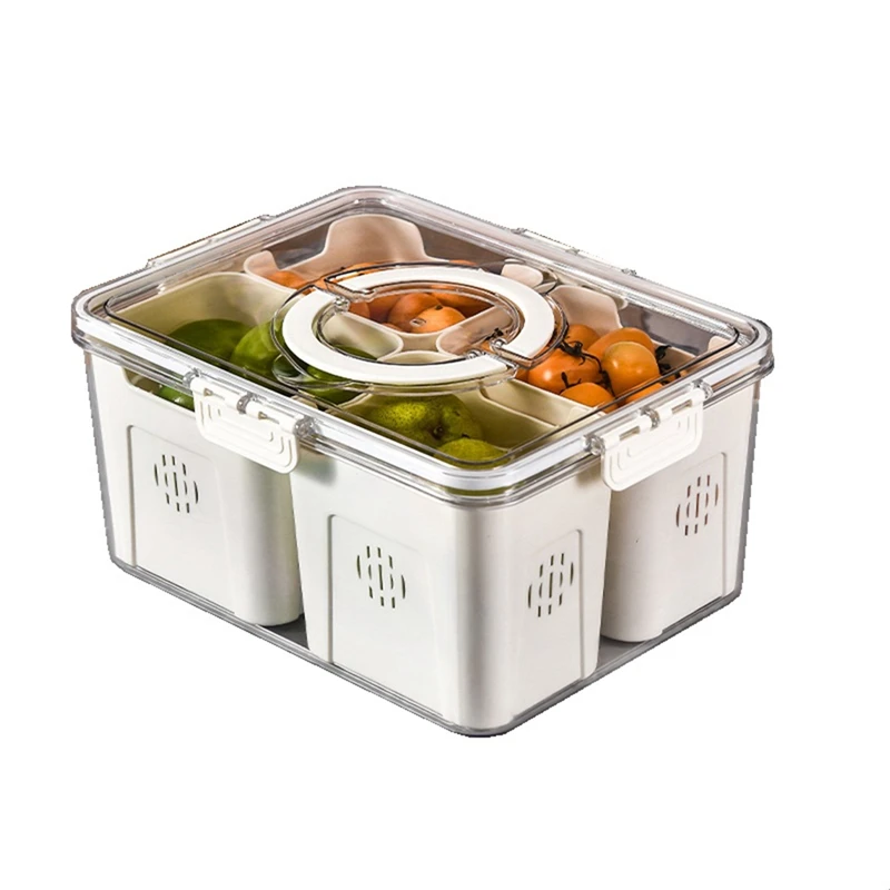 大型ピクニック冷蔵庫用フルーツトレイ、キッチン用透明スナック - Food Storage For Refrigerator のレビューと価格