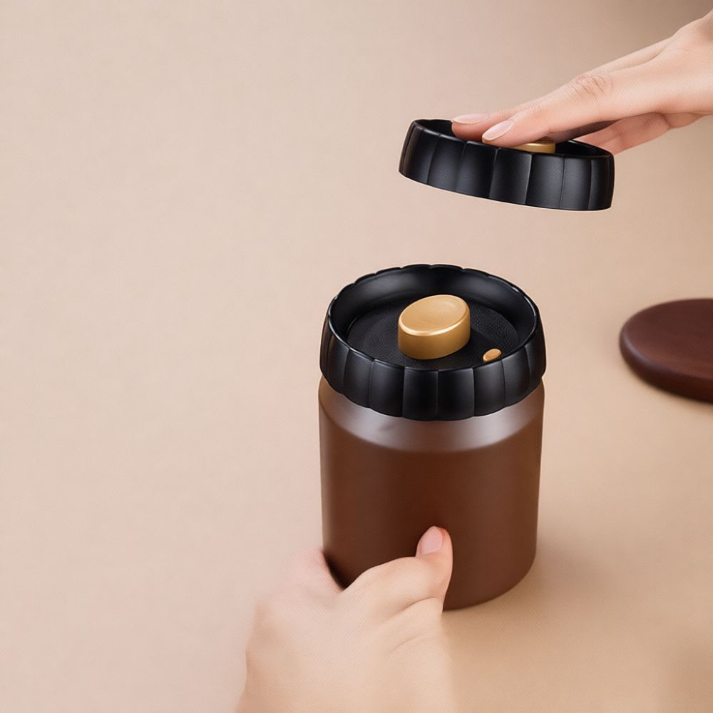 真空密閉式コーヒー豆保存容器、304ステンレス製食品保存容器 - Food Storage Stainless Steel Containers のレビューと価格