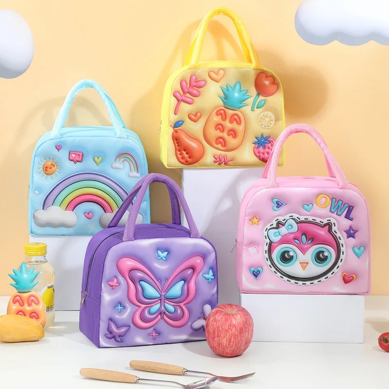 子供用ランチボックスバッグ 3D漫画柄食品保存バッグ 子供用 - Food Storage Room のレビューと価格