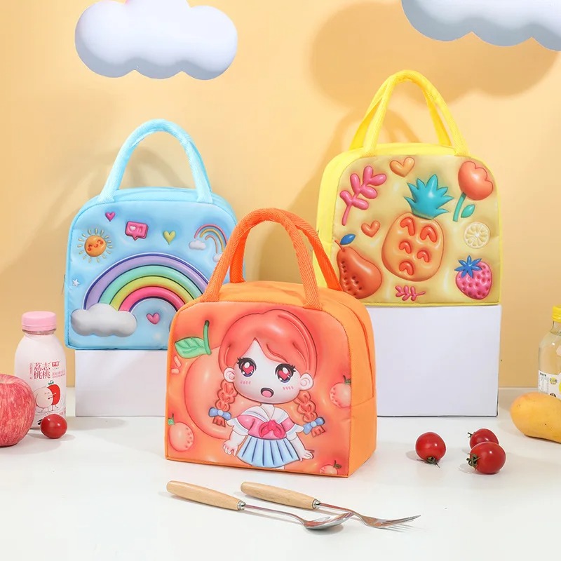 子供用ランチボックスバッグ 3D漫画柄食品保存バッグ 子供用 - Food Storage Room のレビューと価格