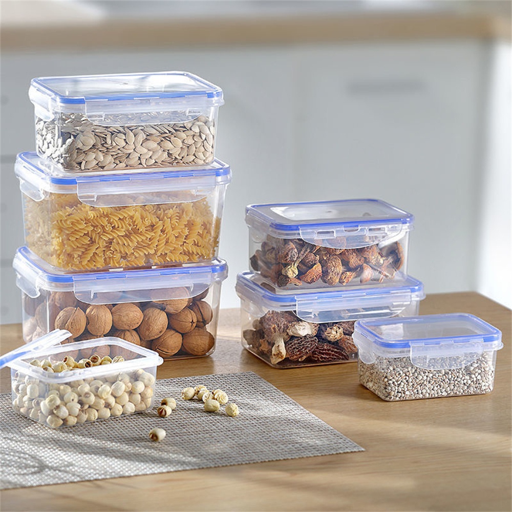 1/4パック食品保存容器 透明キッチン整理ボックス 蓋付き  - Food Storage Underground のレビューと価格