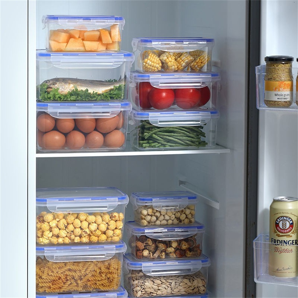 1/4パック食品保存容器 透明キッチン整理ボックス 蓋付き  - Food Storage Underground のレビューと価格