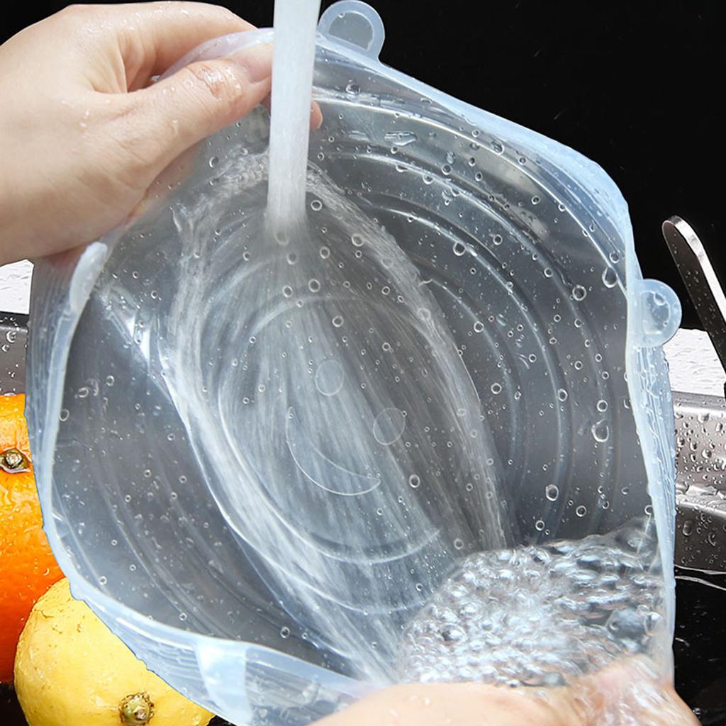 シリコン製ストレッチ蓋、柔軟な食品保存用ラップ蓋、冷蔵庫と電 - Silicone Stretch Lid のレビューと価格