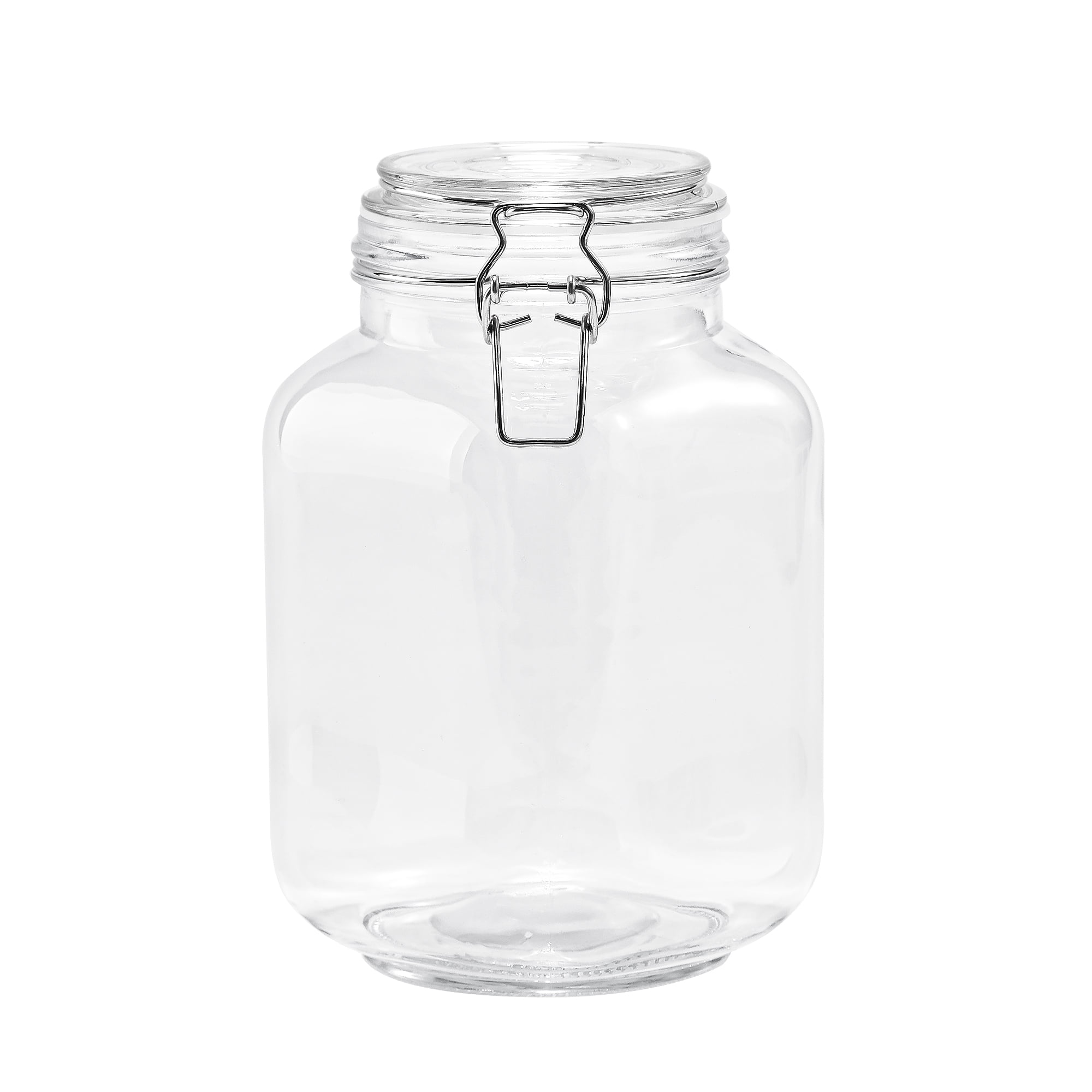 67オンスのガラス製密閉容器。蓋がロックできるので、乾燥食品 - Food Storage Jars With Lids のレビューと価格