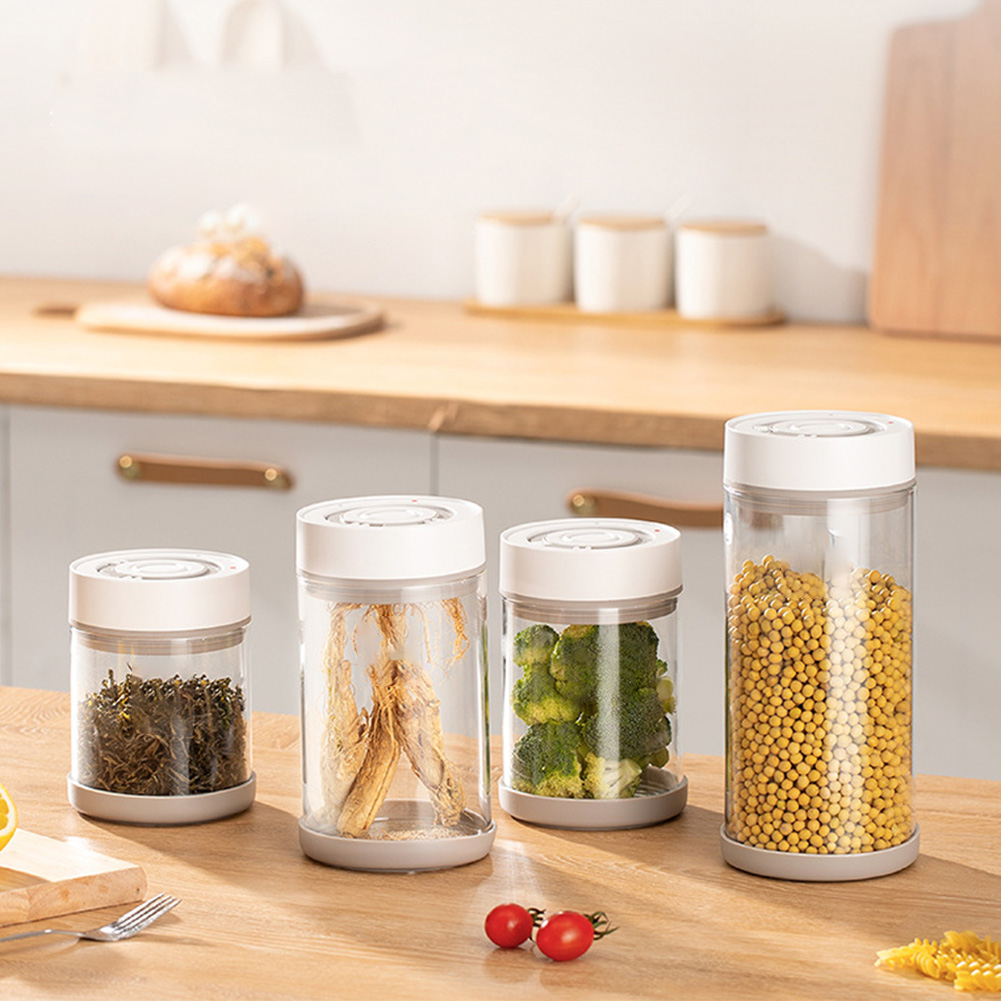 キッチン防湿ガラスコーヒー豆ジャー自動インテリジェント真空保 - Food Storage Kitchen Container Set のレビューと価格