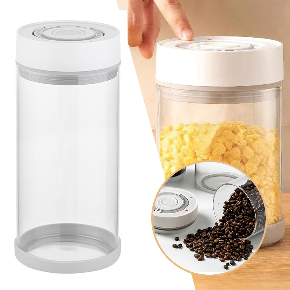 キッチン防湿ガラスコーヒー豆ジャー自動インテリジェント真空保 - Food Storage Kitchen Container Set のレビューと価格