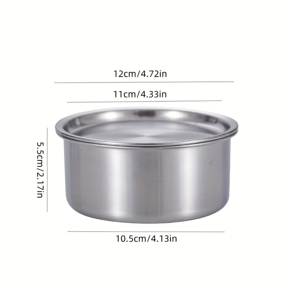 304ステンレス鋼製蓋付きラメキン、蒸し卵、ベビーフードボウ - Food Storage Stainless Steel Containers のレビューと価格