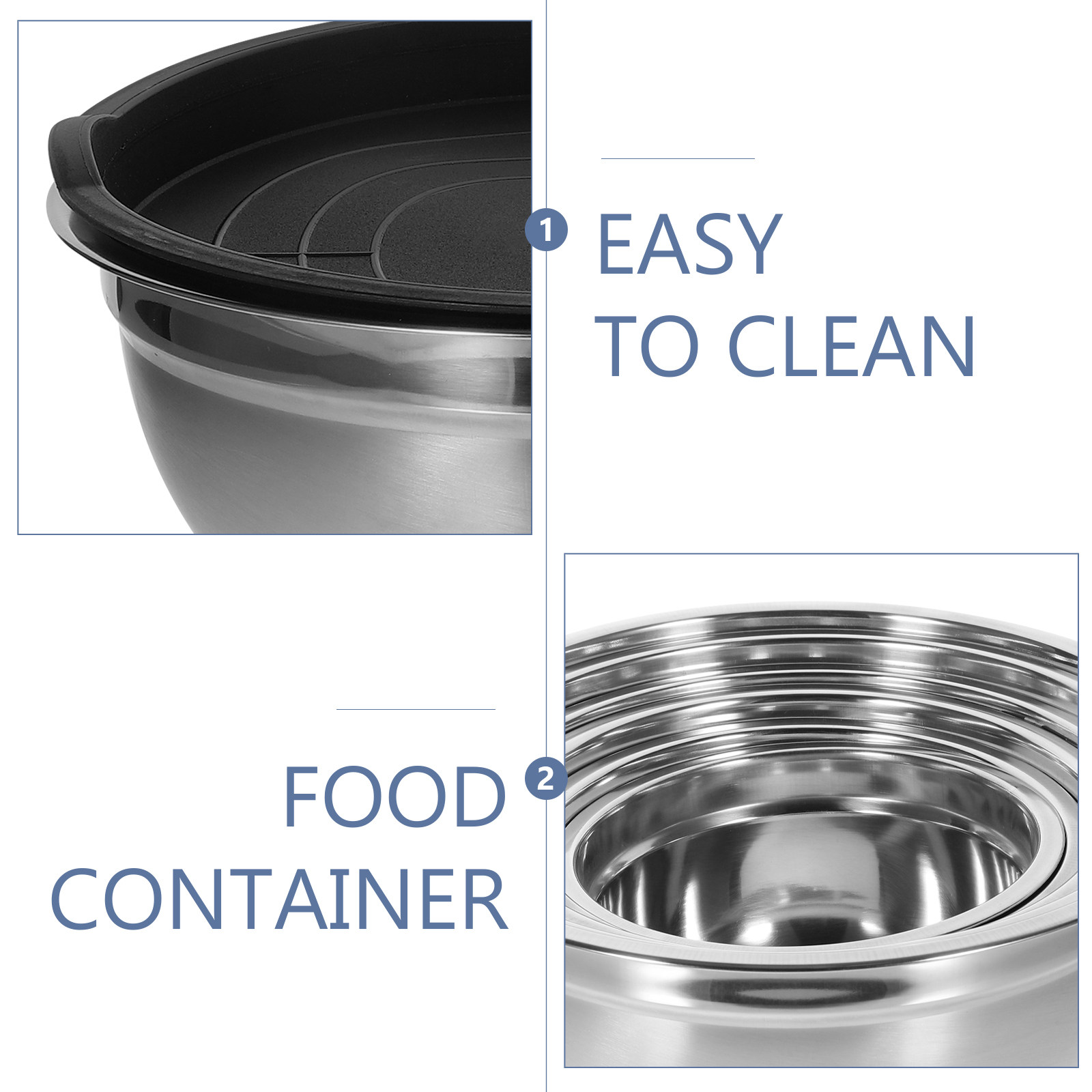 1セットの積み重ね可能なステンレス製食品容器セット。多用途に - Food Storage Stainless Steel Containers のレビューと価格