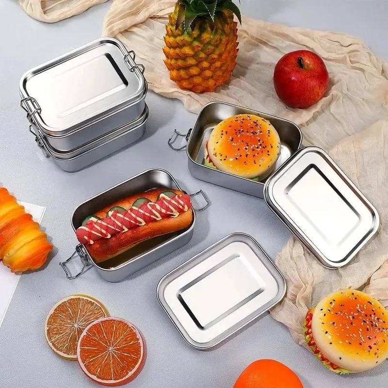 304ステンレス鋼製 1200/2400ml ランチボックス - Food Storage Underground のレビューと価格
