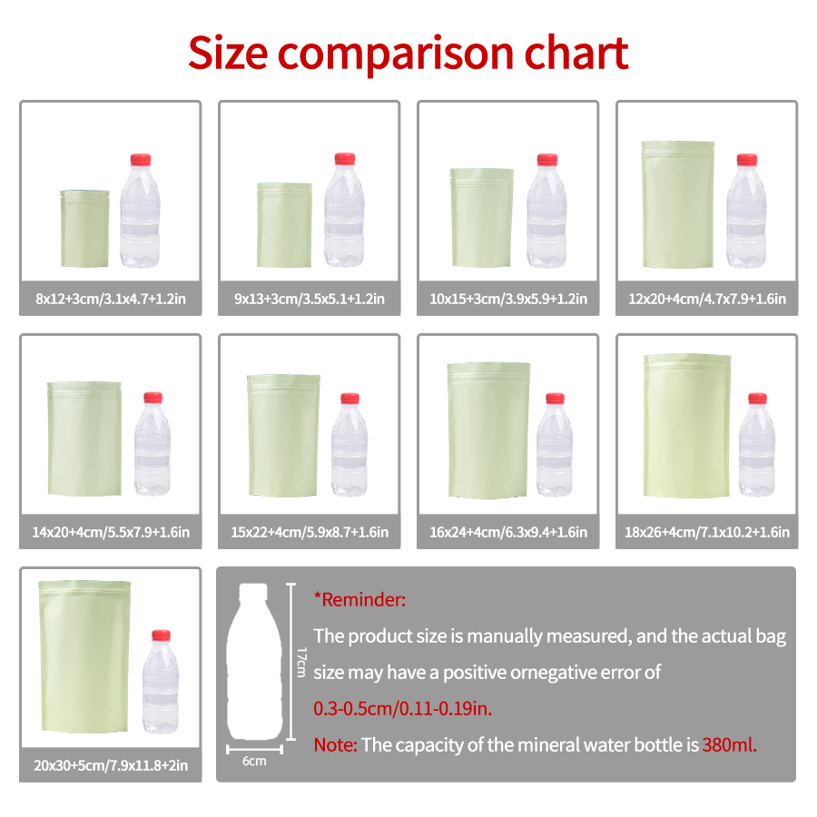 50/100個入り マットペールイエロー ジッパー付きスタン - Food Storage And のレビューと価格
