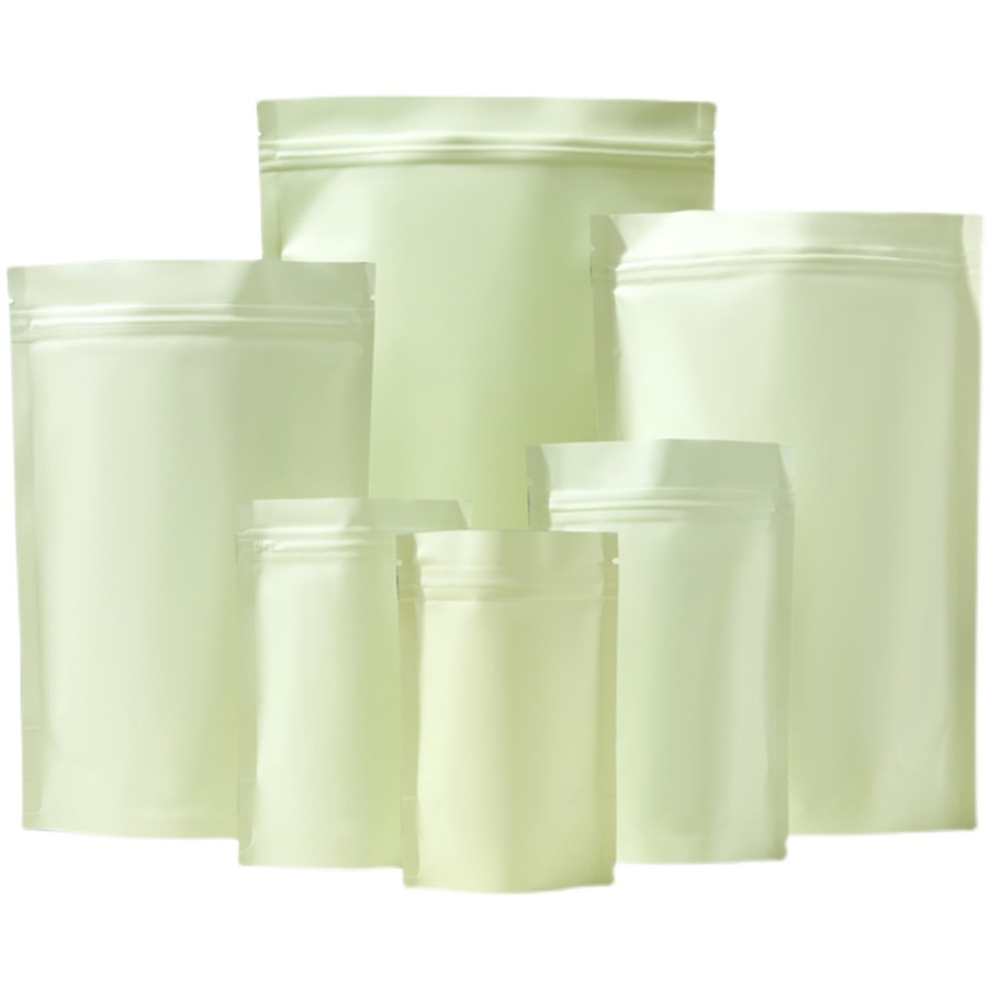 50/100個入り マットペールイエロー ジッパー付きスタン - Food Storage And のレビューと価格