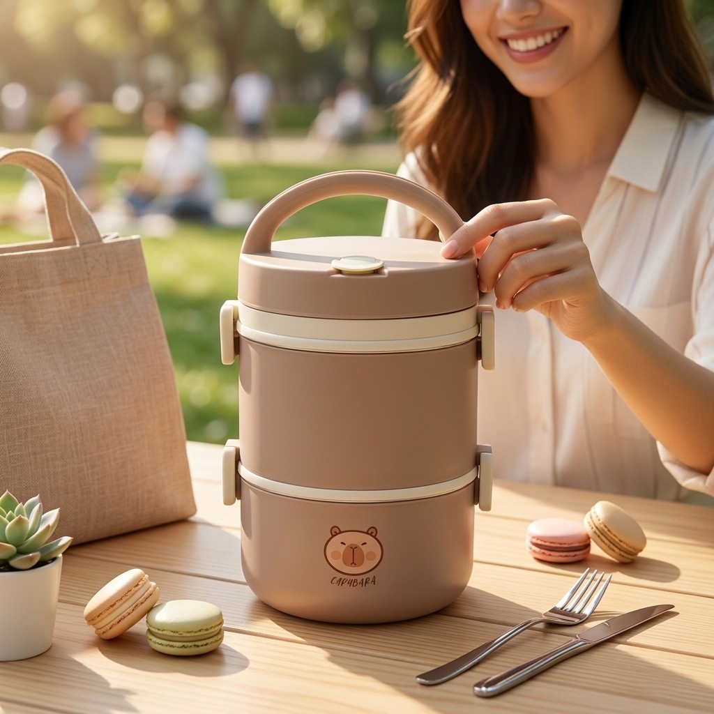 304ステンレス鋼製保温ランチボックス弁当箱セット、電子レン - Food Storage Underground のレビューと価格
