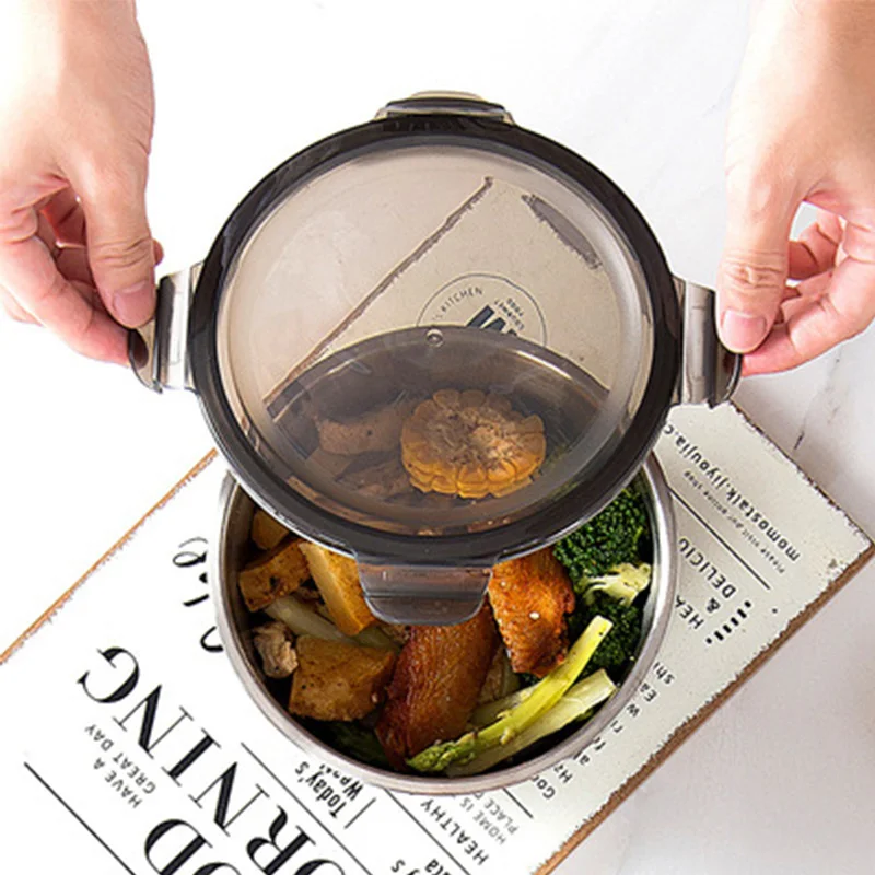 蓋付きステンレス鋼弁当箱、食品容器、鮮度保存ボックス、家庭用 - Food Storage Underground のレビューと価格