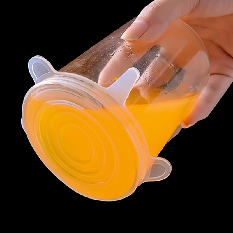 新しい6個入りシリコンカバー、適応可能なシリコン蓋、万能な食 - Silicone Stretch Lid のレビューと価格