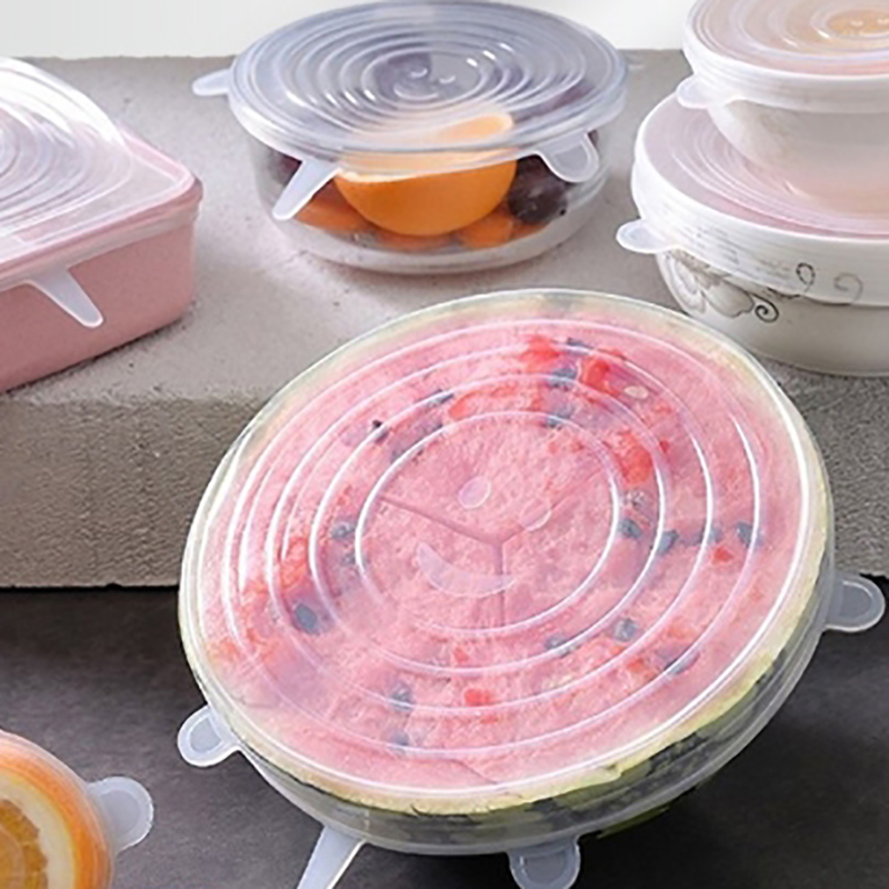 新しい6個入りシリコンカバー、適応可能なシリコン蓋、万能な食 - Silicone Stretch Lid のレビューと価格