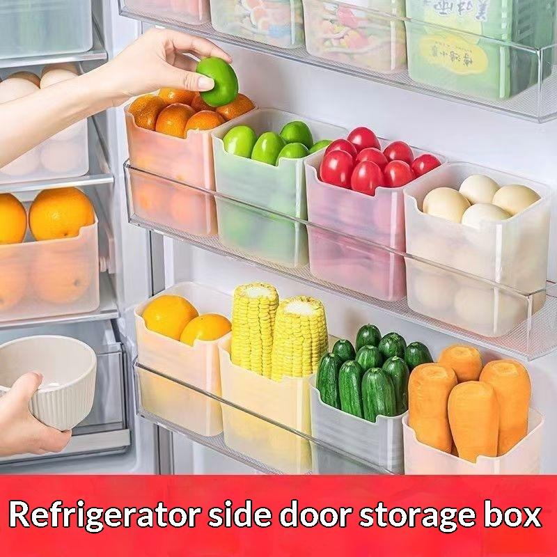 4個入り食品グレード冷蔵庫収納ボックス 透明で積み重ね可能な - Food Storage For Refrigerator のレビューと価格
