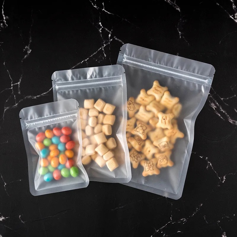 100 個つや消しマットジップロックバッグキッチン食品茶包装 - Food Storage Year Supply のレビューと価格