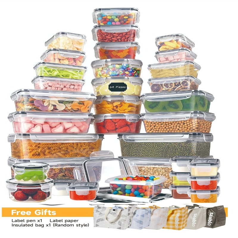 48個入り BPAフリー食品保存容器セット – キッチン、パ - Food Storage Kitchen Container Set のレビューと価格