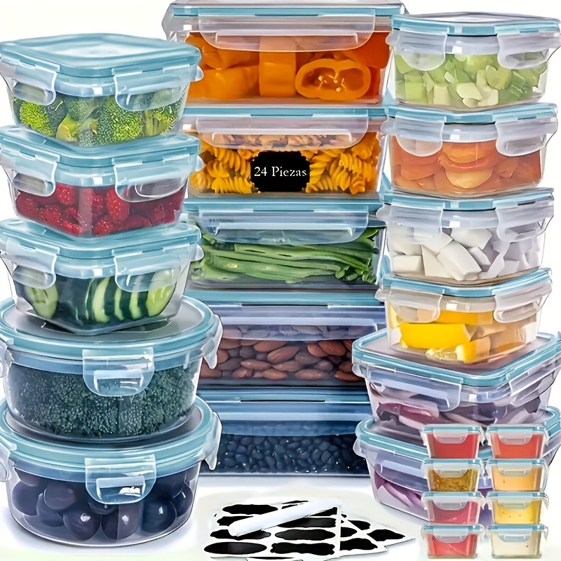 48個入り BPAフリー食品保存容器セット – キッチン、パ - Food Storage Kitchen Container Set のレビューと価格