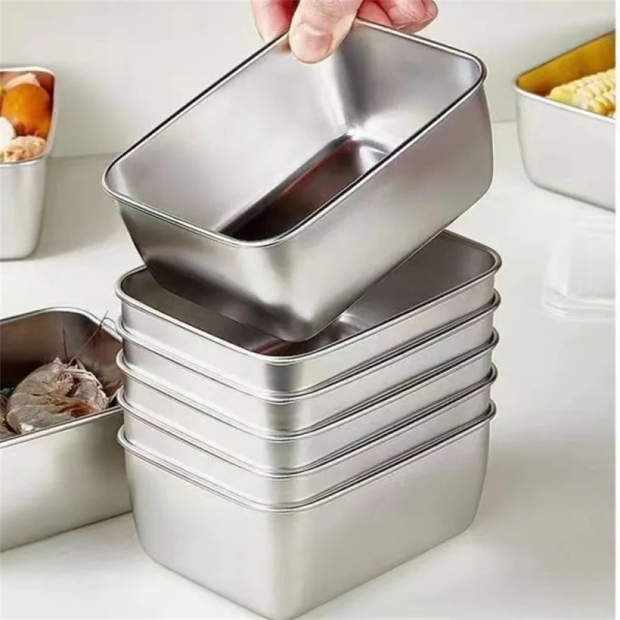 1/3/5 個ステンレス鋼食品収納ボックス鮮度保持ボックス蓋 - Food Storage Underground のレビューと価格