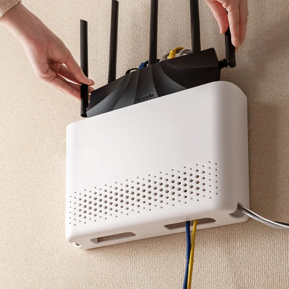 ルーター収納ボックス、収納ラック、穴あけ不要の壁掛け式、リビ - Food Storage Room のレビューと価格