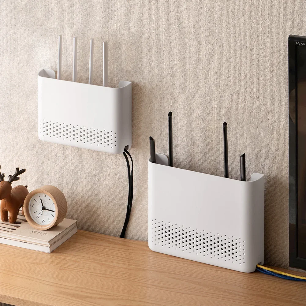 ルーター収納ボックス、収納ラック、穴あけ不要の壁掛け式、リビ - Food Storage Room のレビューと価格
