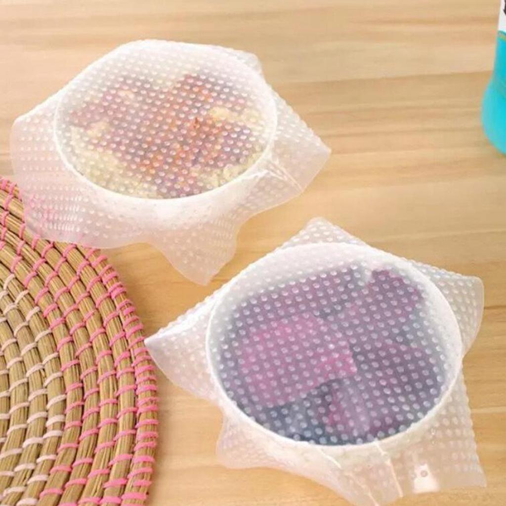 耐久性のある透明シリコンストレッチ蓋、気密カバーセット、蓋付 - Silicone Stretch Lid のレビューと価格