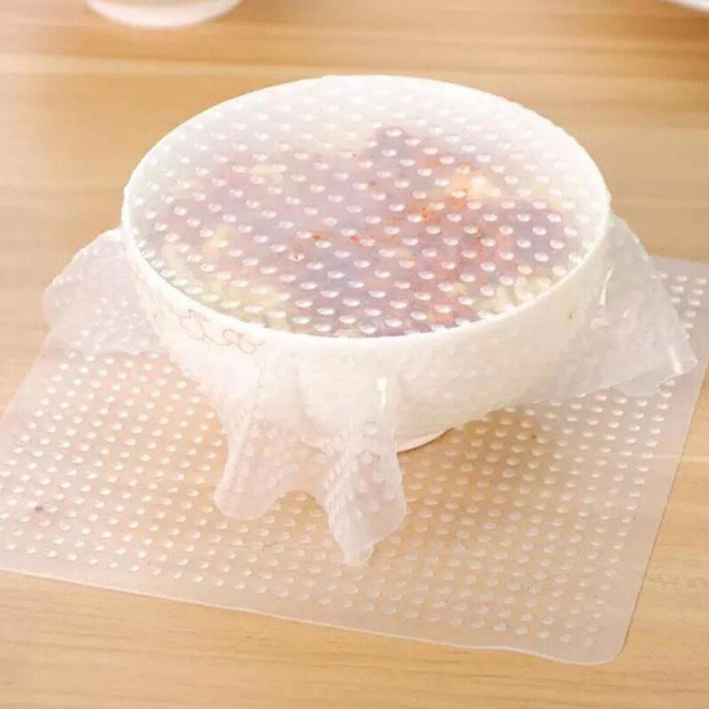 耐久性のある透明シリコンストレッチ蓋、気密カバーセット、蓋付 - Silicone Stretch Lid のレビューと価格